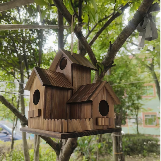Nichoir pour oiseau en bois