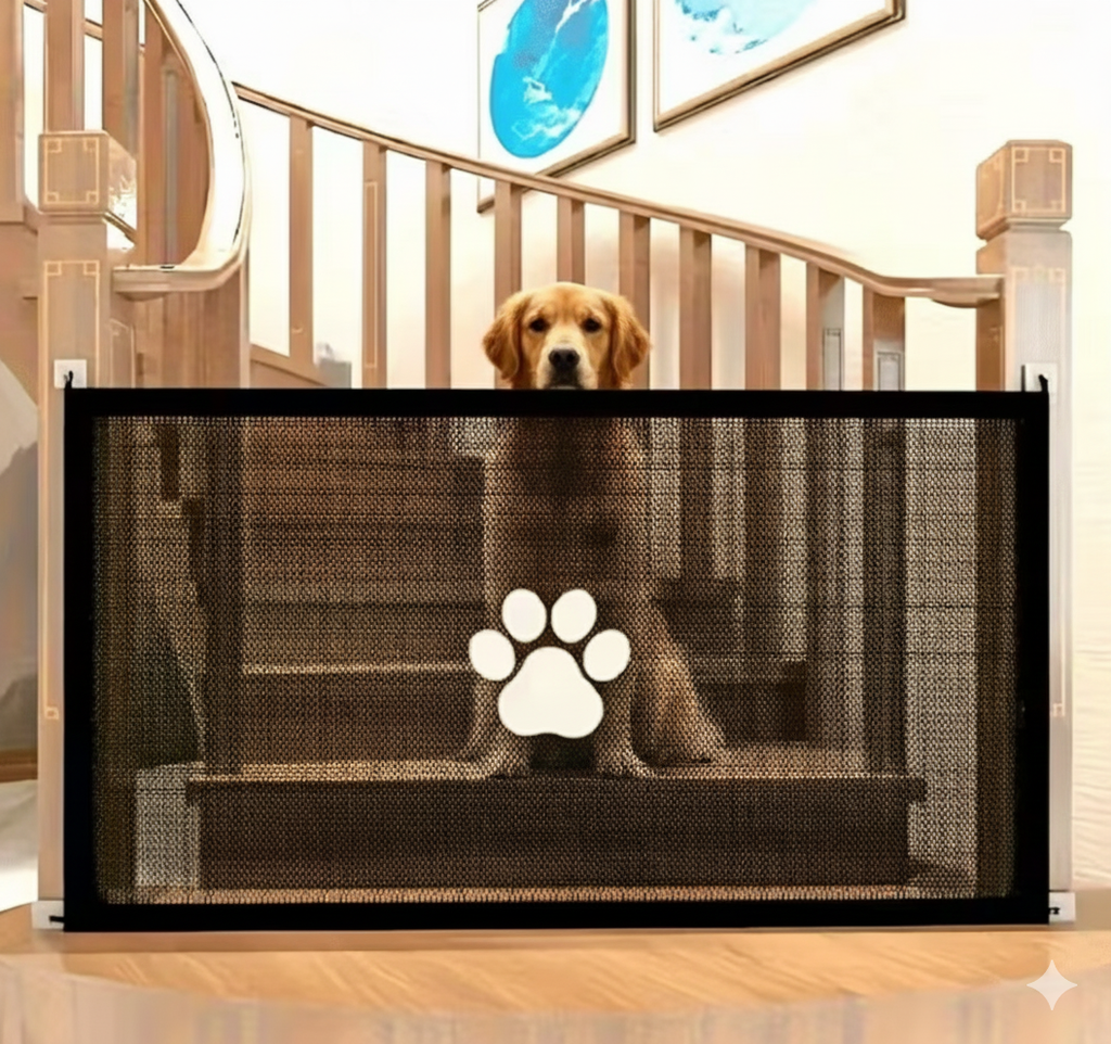Barrière extensible pour animaux sans perçage